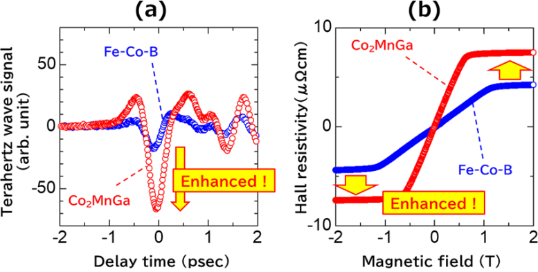 Photo-induced Terahertz waves generated by Weyl magnets